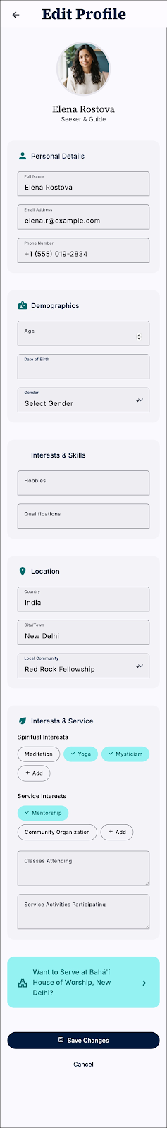 07. User Profile & Badí‘ Preferences